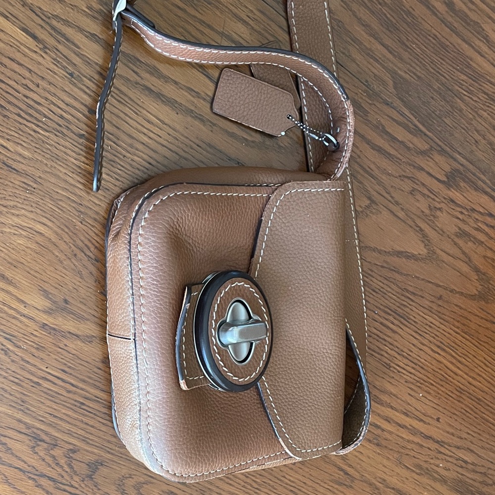 Coach Tan Leather Crossbody Bag